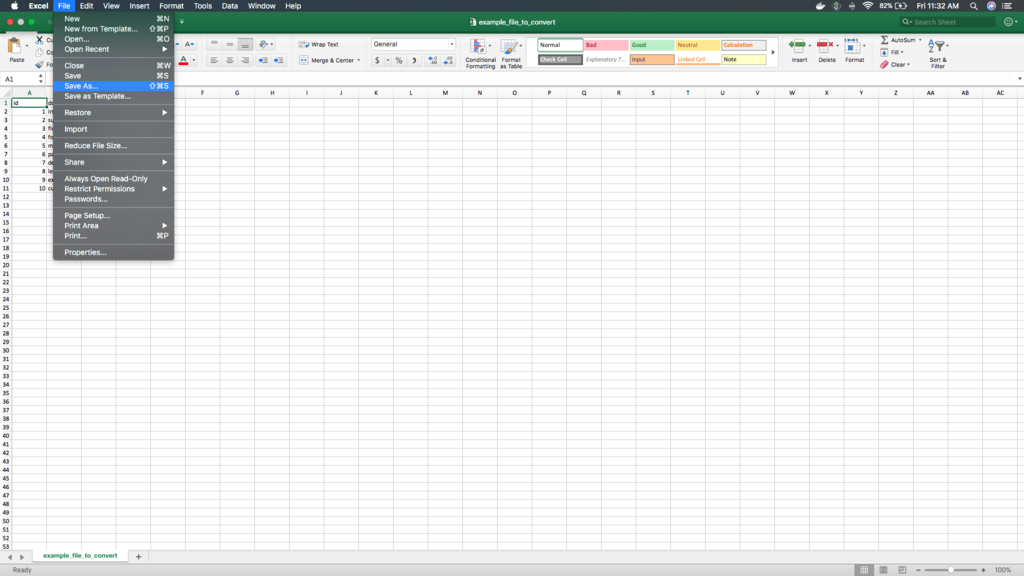 excel for mac import csv